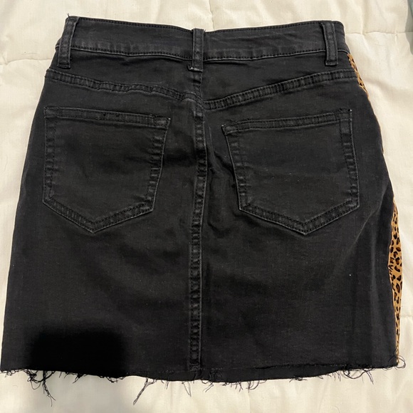 Black Jean Skirt - Picture 2 of 2